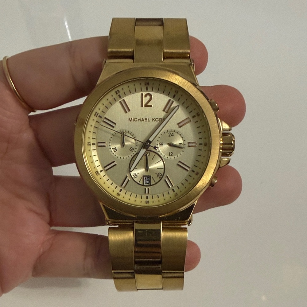 Michael Kors Dylan Oversized Stainless Steel Gold-Tone